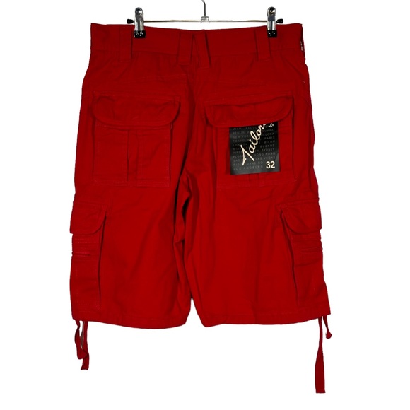 TailorEd Red Mens Shorts NWT Size 32 - Picture 4 of 8